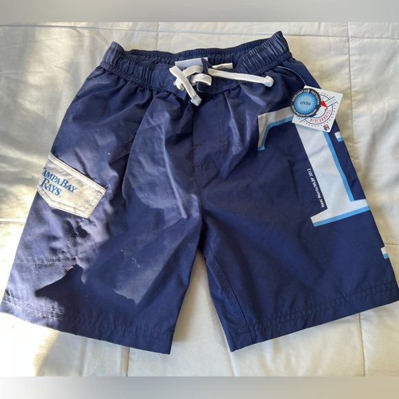 MLB Boys Tampa Bay Rays Swim Trunks NEW NWT - Picture 1 of 5